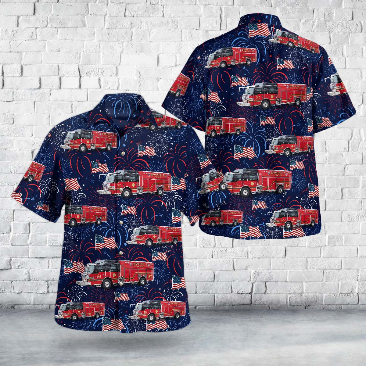 Joplin, Missouri, Joplin Fire Department, 4th Of July Hawaiian Shirt