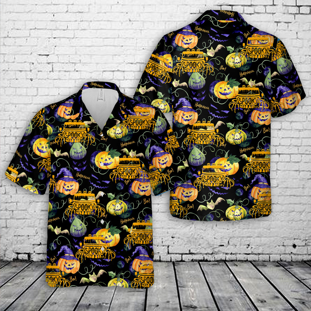 Jp Spooky Halloween Hawaiian Shirt