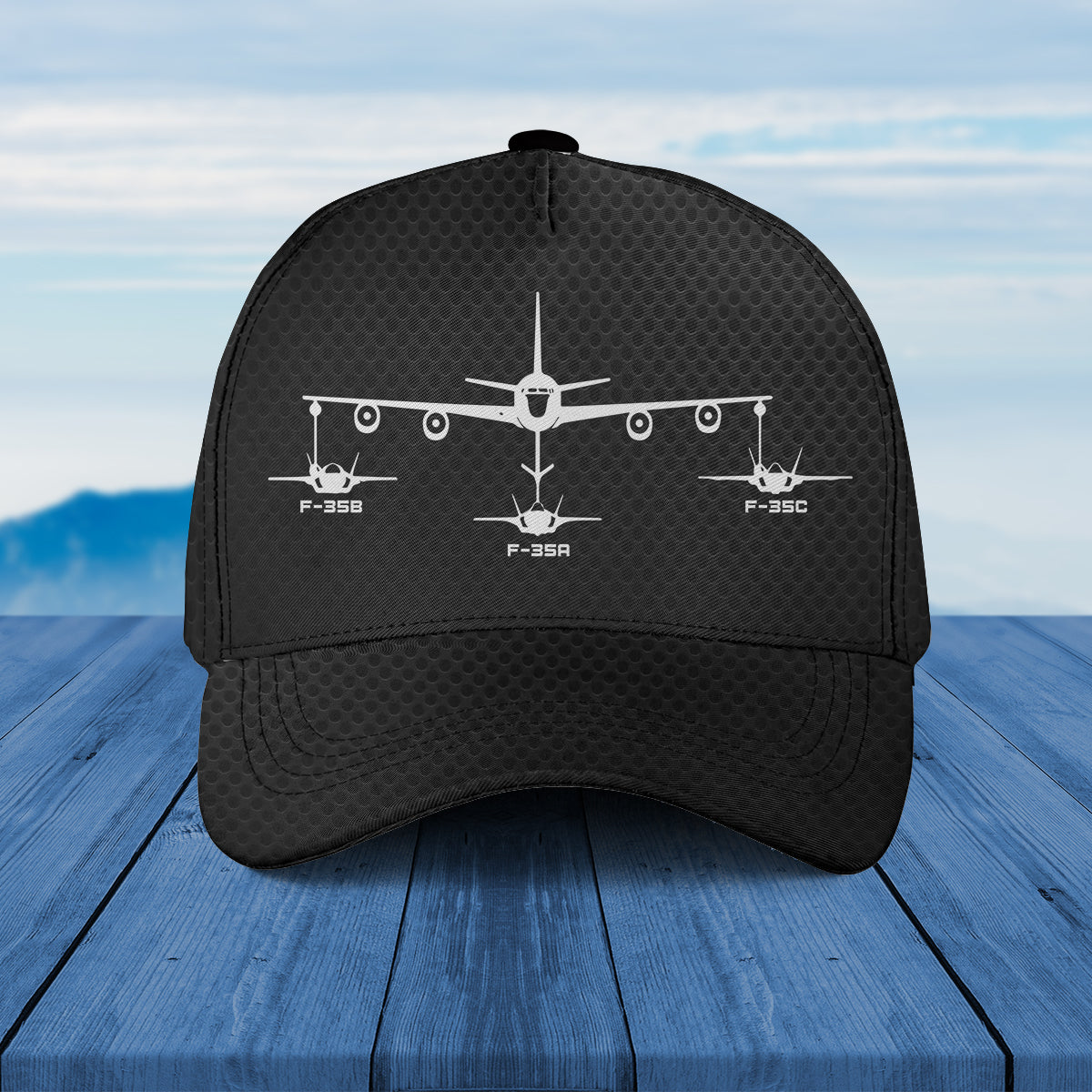 KC-135R refueling F-35A, F-35B, F-35C Baseball Cap
