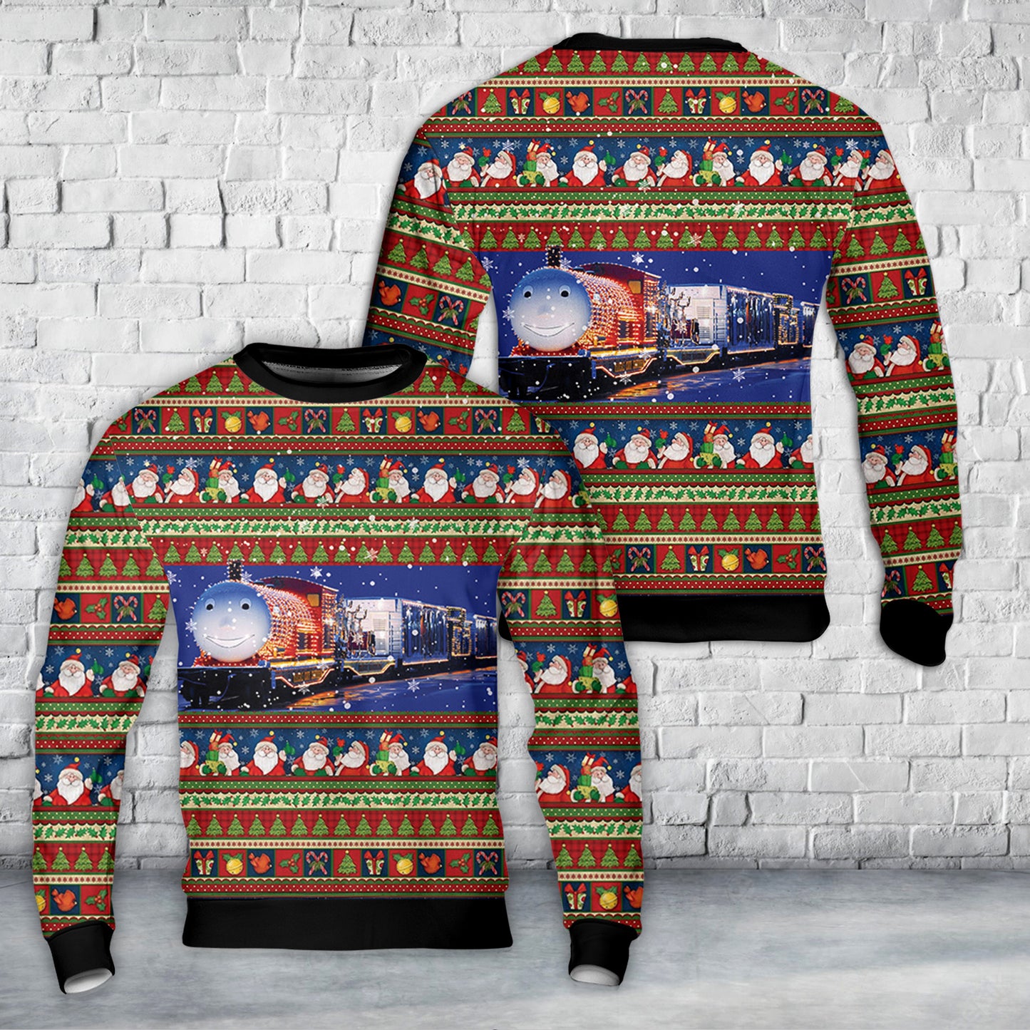 KCS Holiday Express train AOP Ugly Christmas Sweater