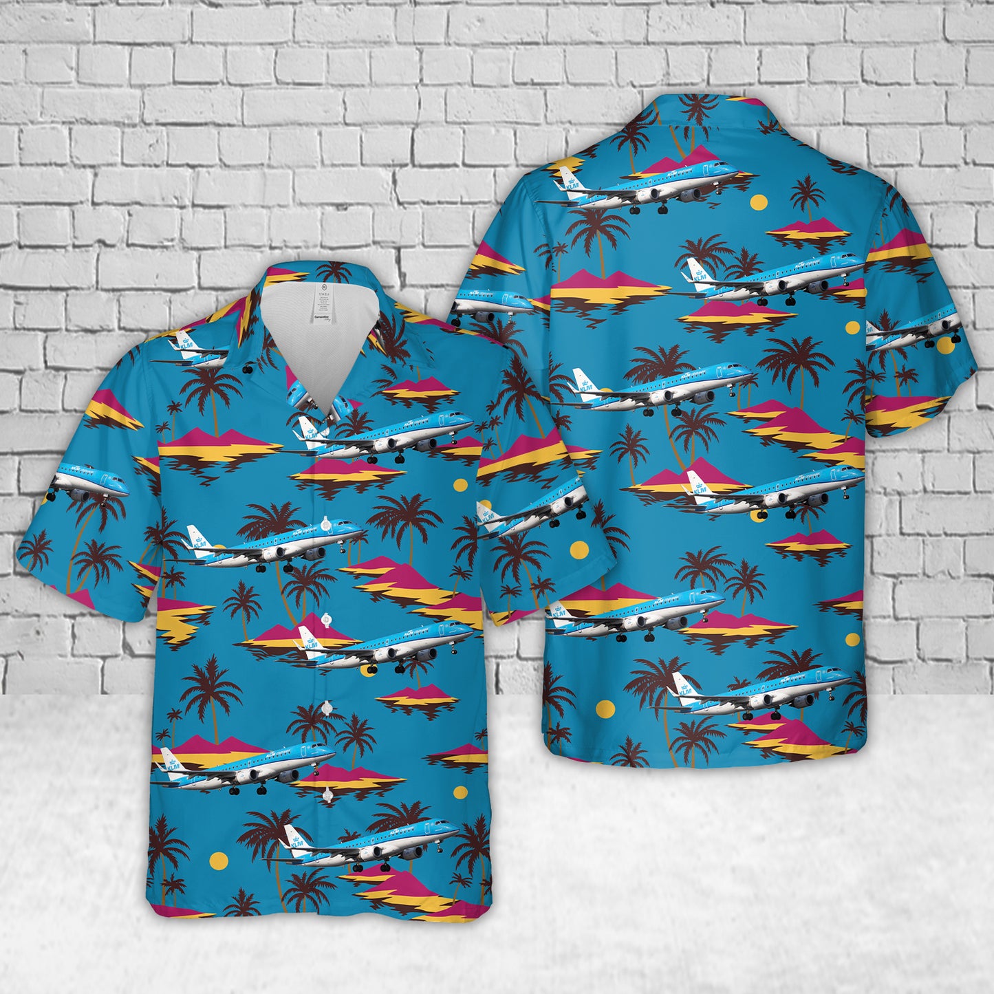 KLM Cityhopper Embraer 190-100STD Hawaiian Shirt