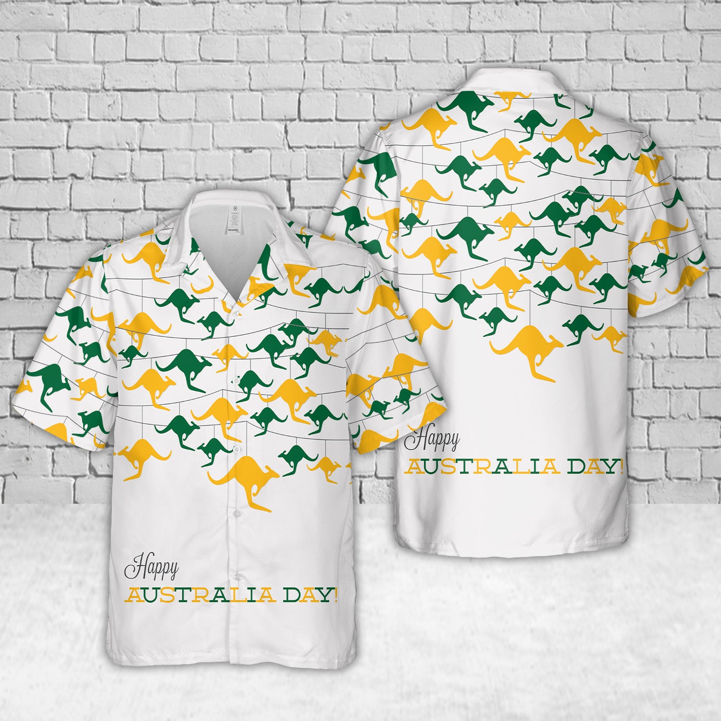 Kangaroo Ornament Australia Day Hawaiian Shirt