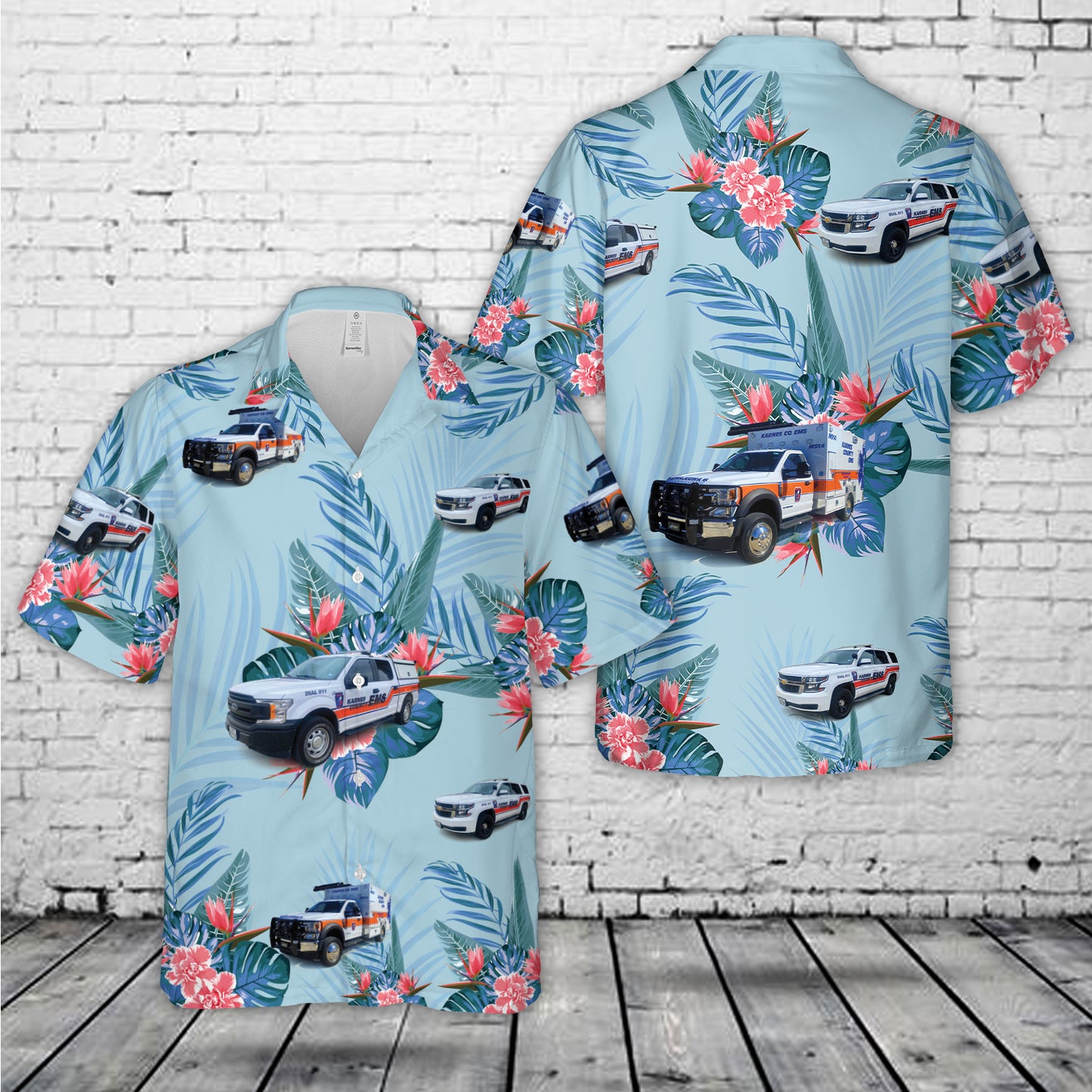 Kenedy, Texas, Karnes County EMS Hawaiian Shirt