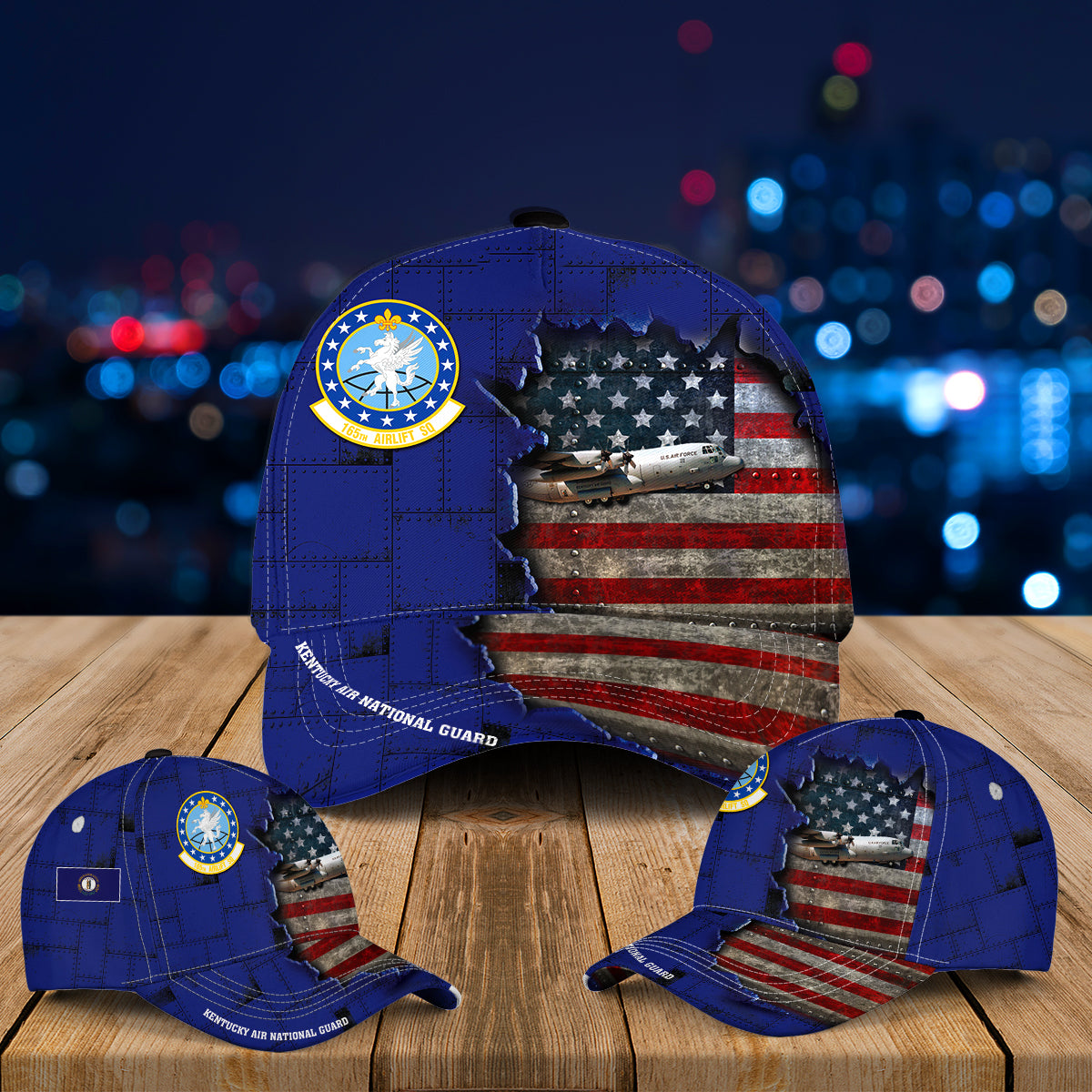 Kentucky Air National Guard 165th Airlift Squadron Lockheed C-130H Hercules Baseball Cap