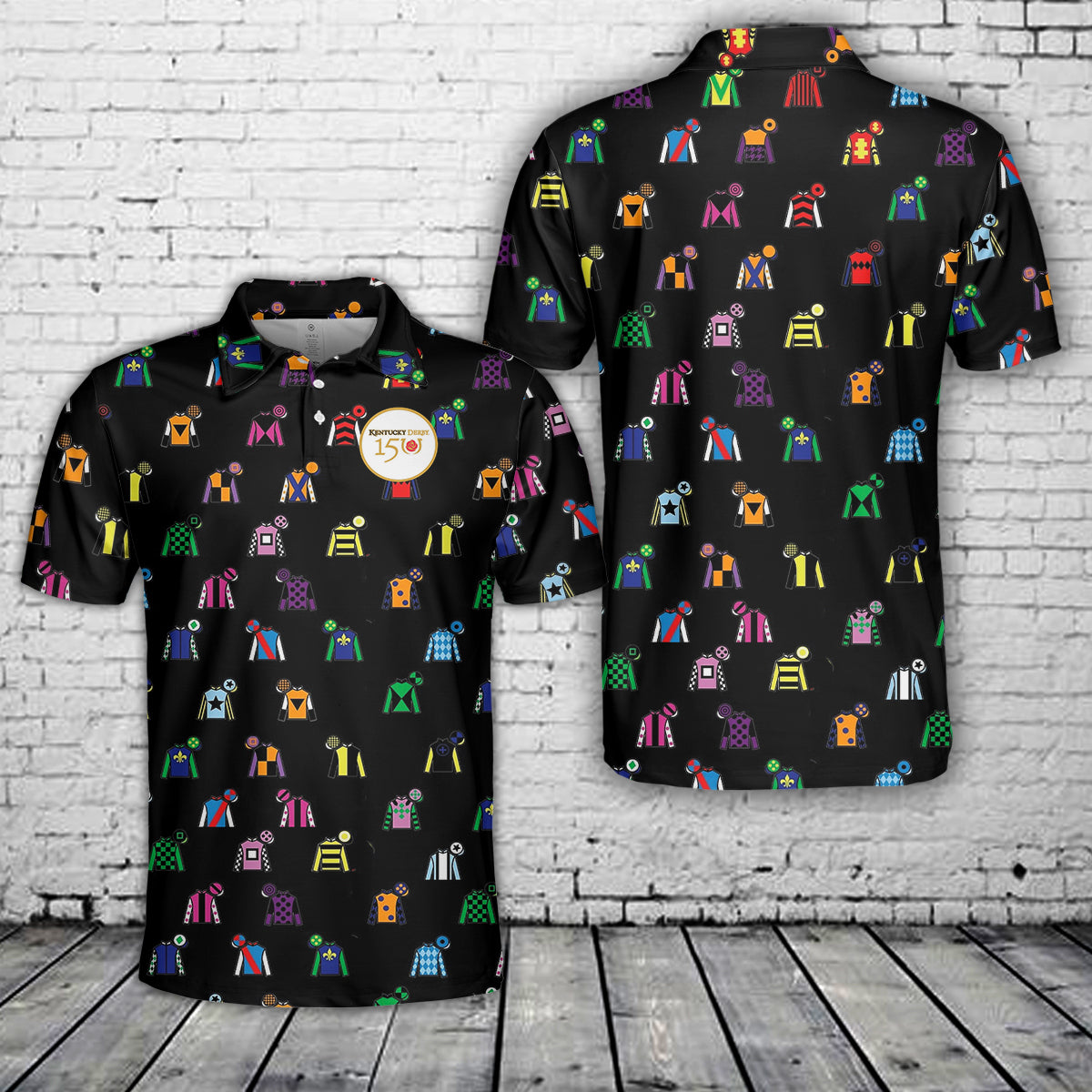 Kentucky Derby 150 Jockey Silks Polo Shirt