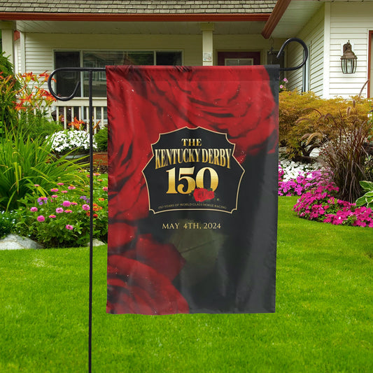 Kentucky Derby 150th Anniversary Garden Flag