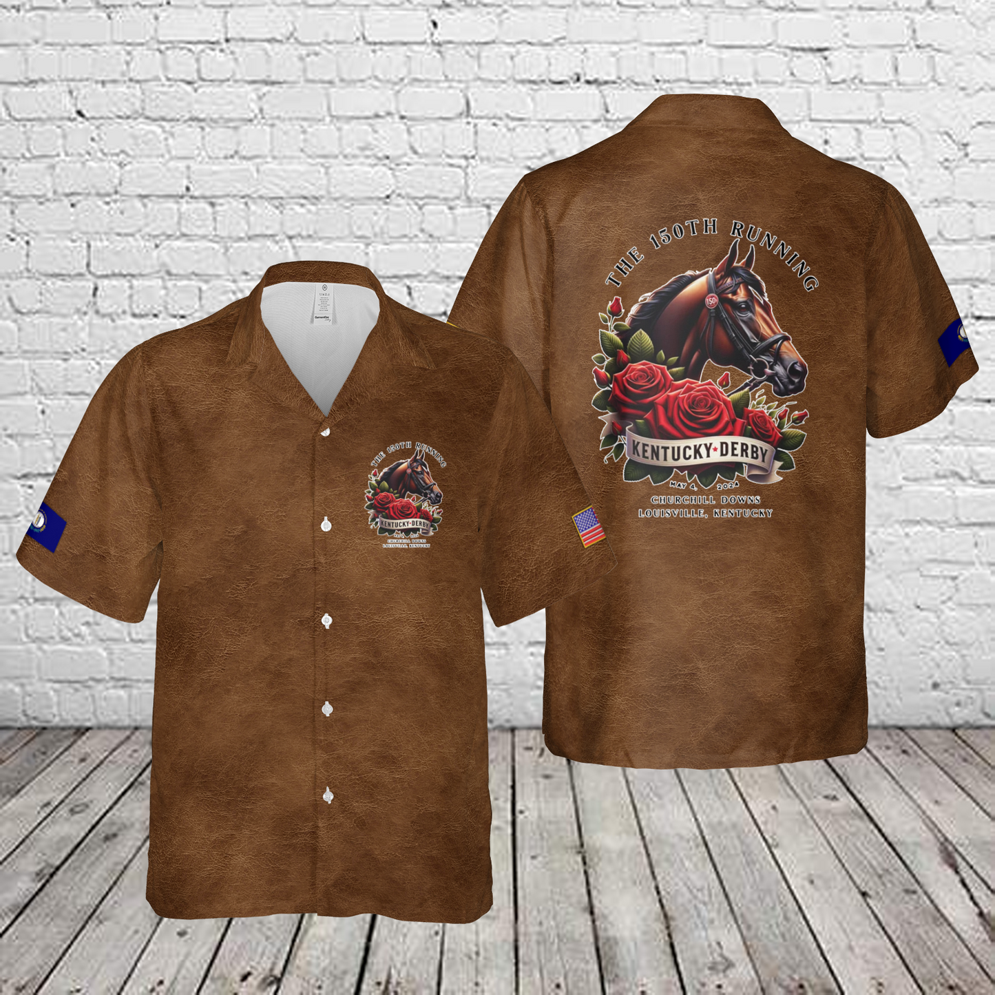Kentucky Derby 150th Anniversary Hawaiian Shirt