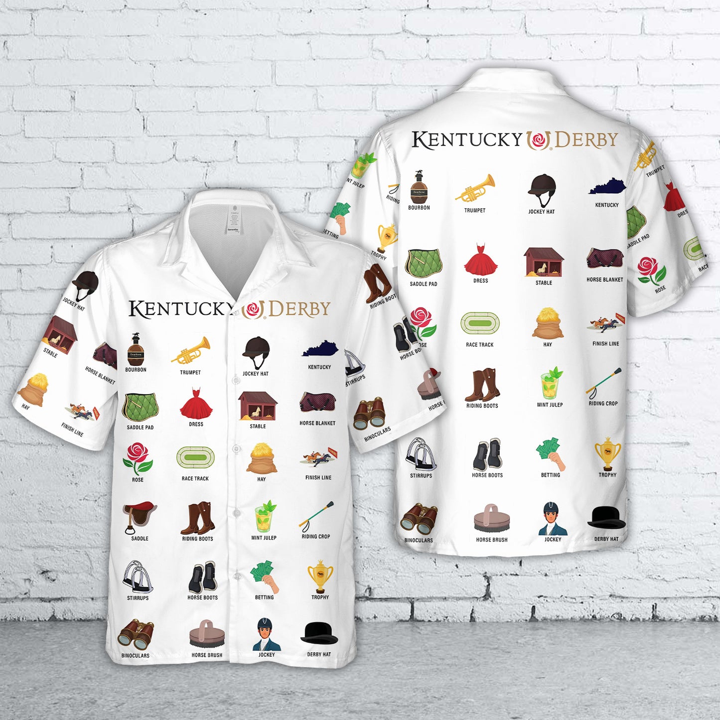 Kentucky Derby Bingo Hawaiian Shirt