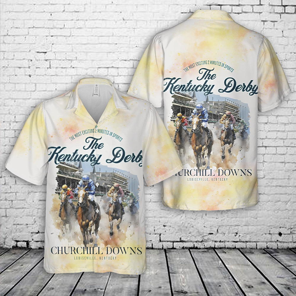 Kentucky Derby Horse Racing Hawaiian Shirt