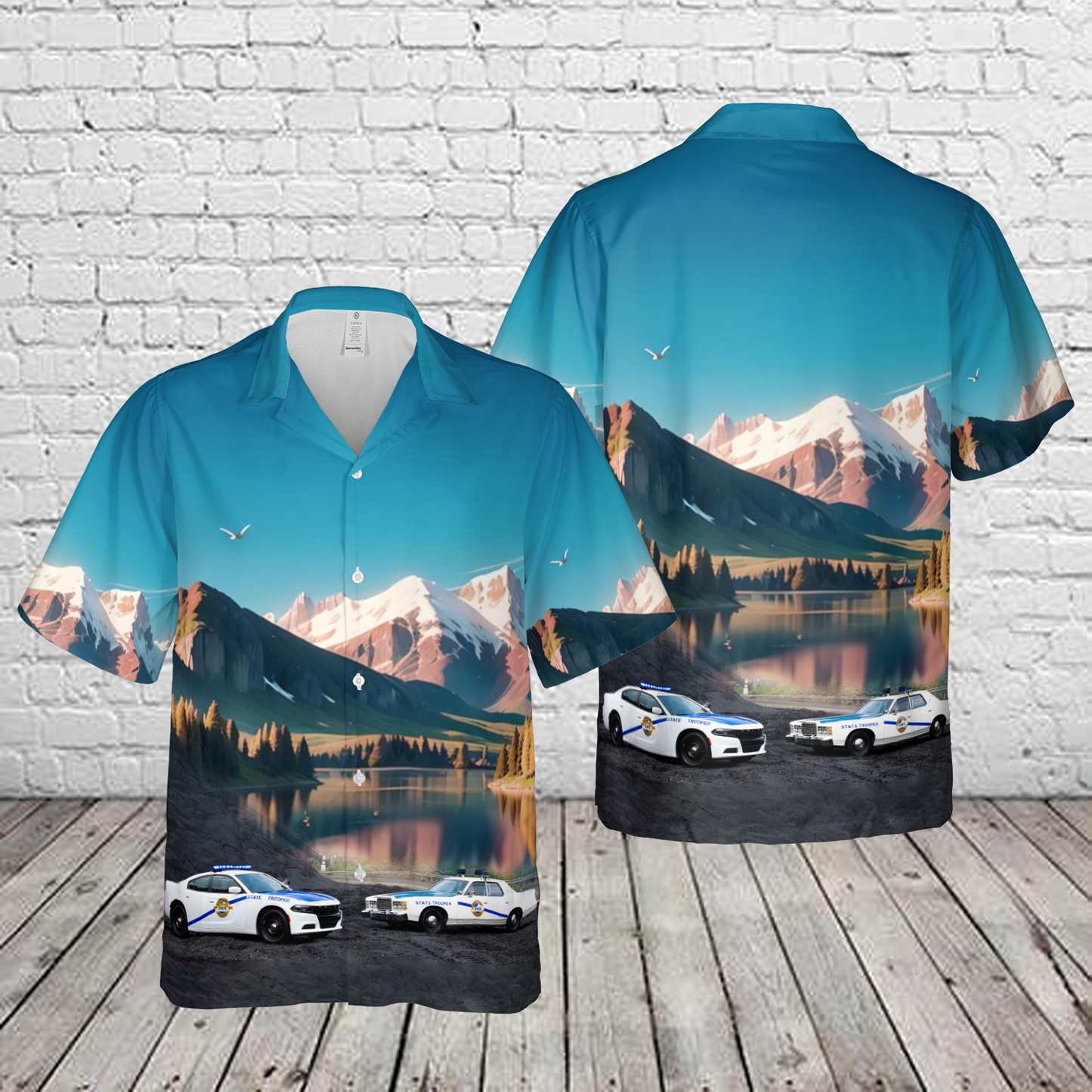 Kentucky State Police Vehicles Hawaiian Shirt