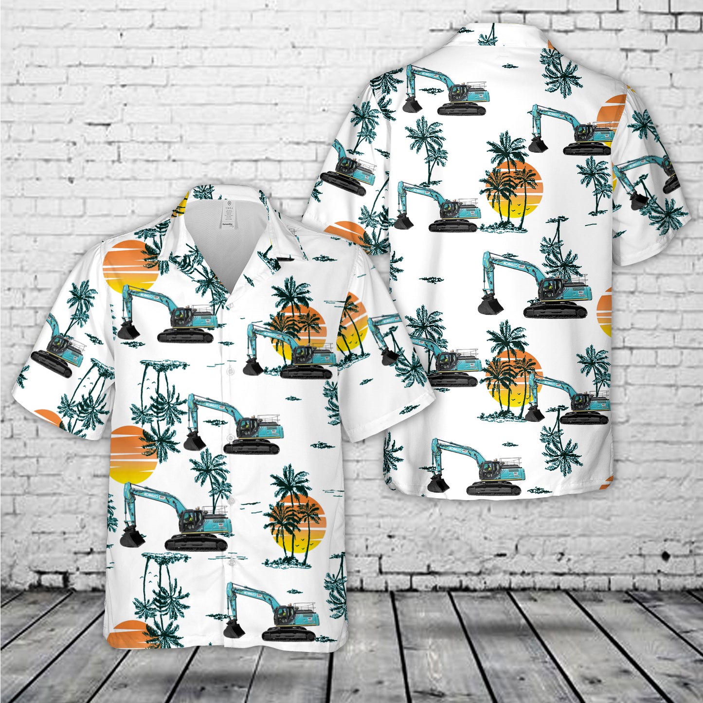 Kobelco 30 Tonne Excavator Hawaiian Shirt