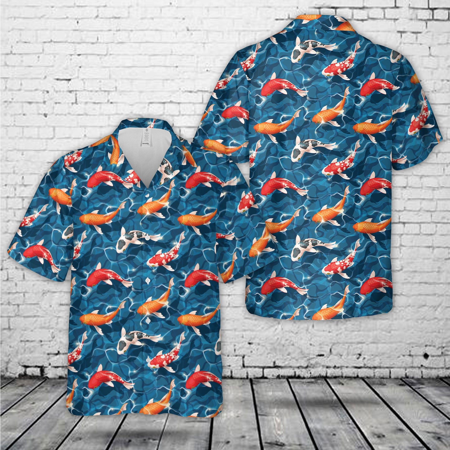 Koi Fish Seamless Hawaiian Shirt