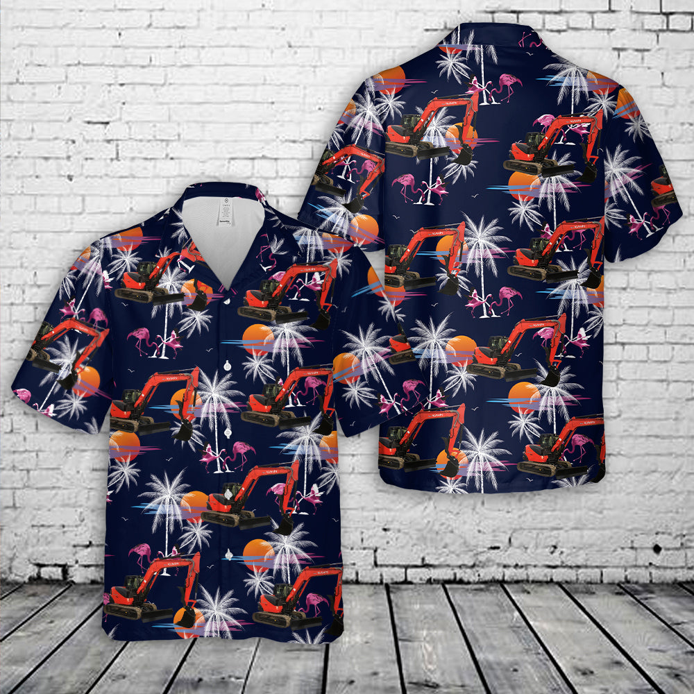 Kubota Excavator KX080-4 Hawaiian Shirt