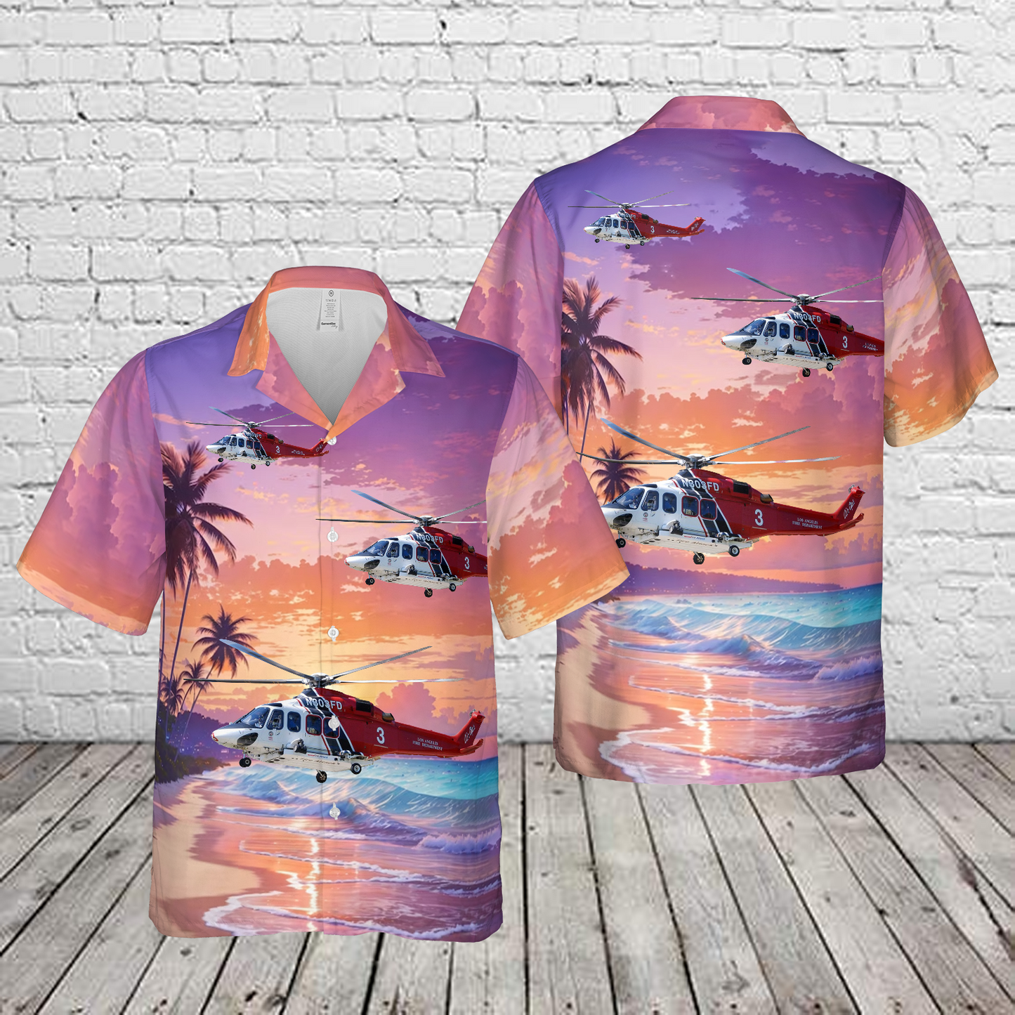 LAFD Helicopter Team Rescues Hawaiian Shirt