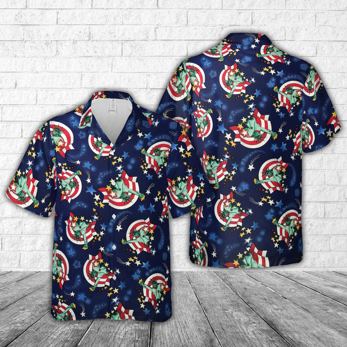 Lady Liberty, 4th Of July Hawaiian Shirt