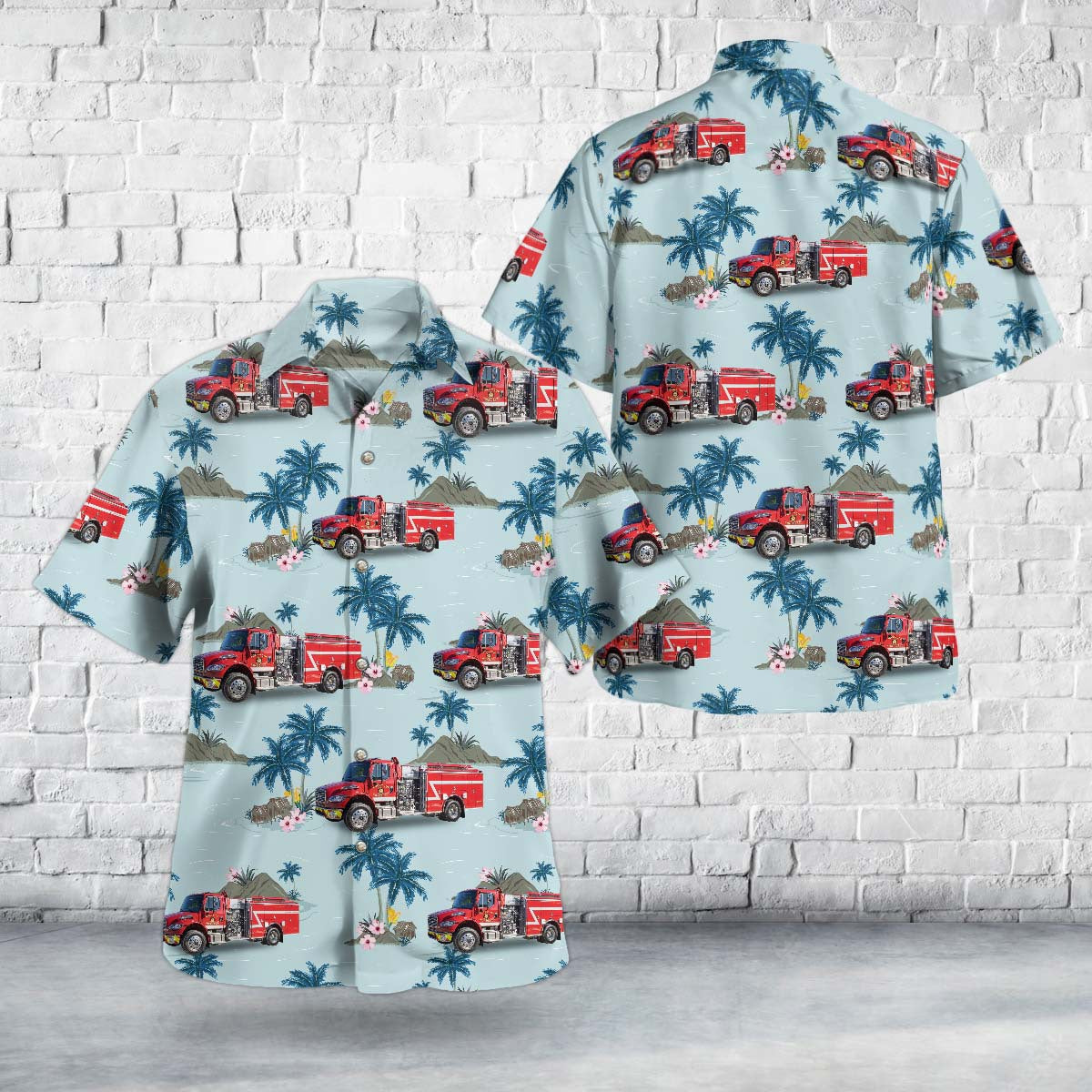 Lake City, Tennessee, Rocky Top Fire Department Hawaiian Shirt