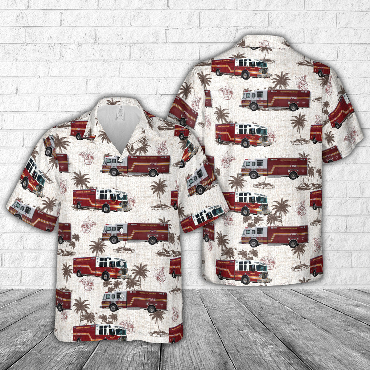 Lakewood Fire Department, New York Hawaiian Shirt