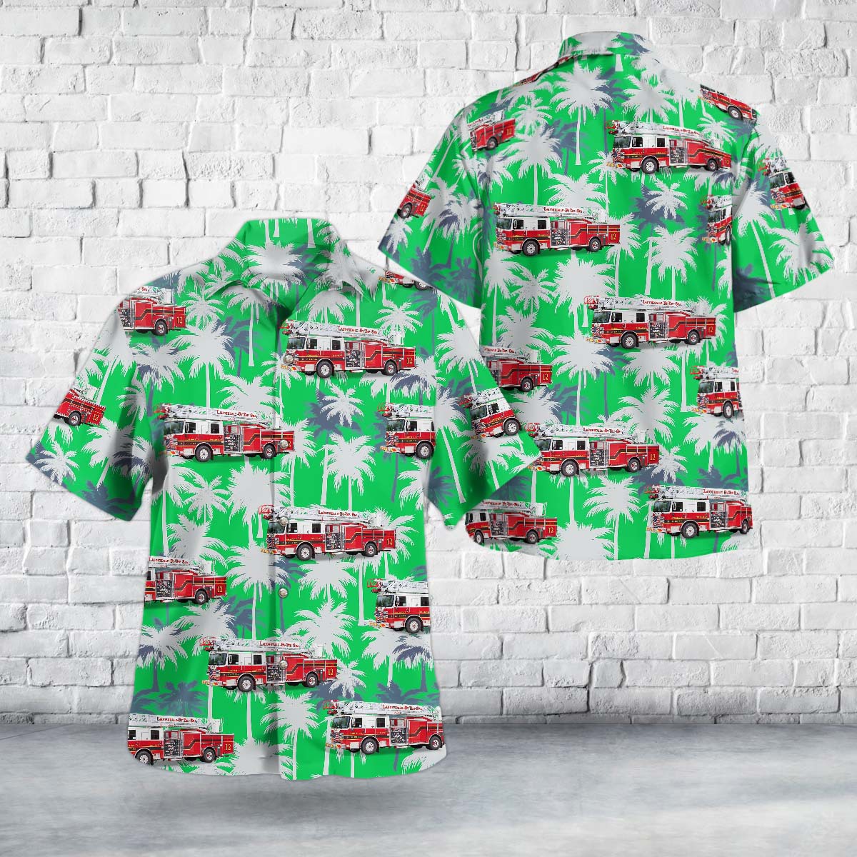 Lauderdale By The Sea, Florida, Lauderdale-By-The-Sea Volunteer Fire Department Hawaiian Shirt