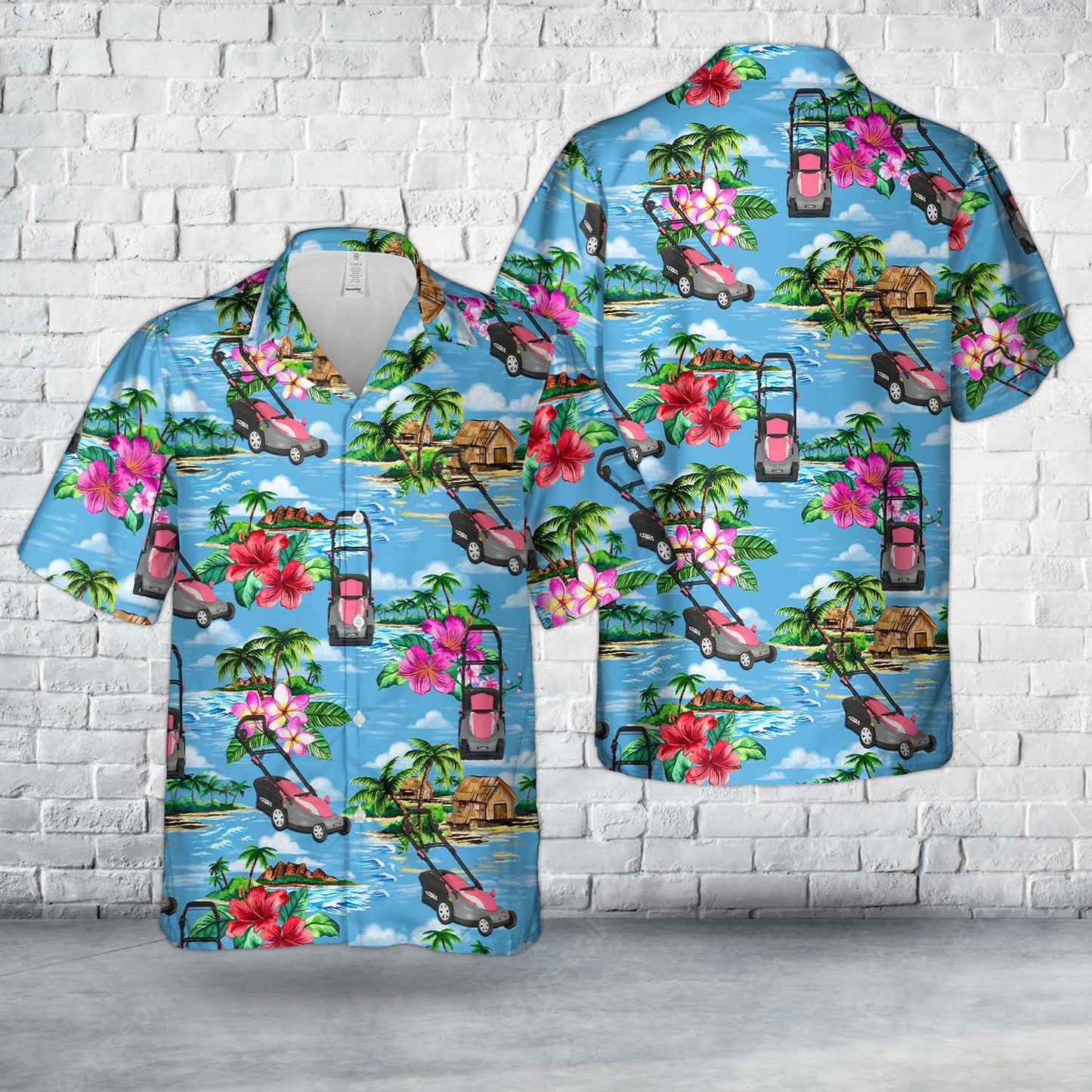 Lawn Mower Cobra GTRM38P Limited Edition Electric Lawnmower Hawaiian Shirt