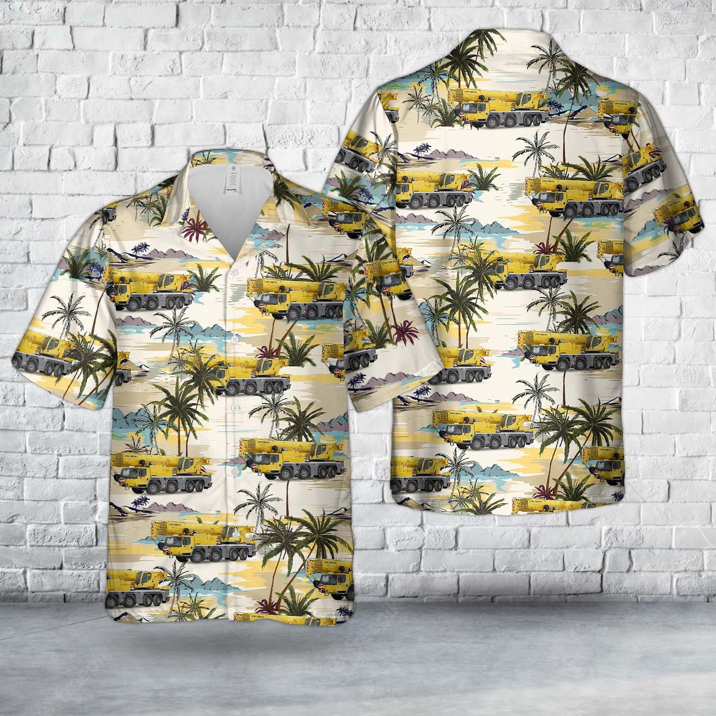 Liebherr Telescopic Mobile Cranes 1120-4.1 Crane Operator Hawaiian Shirt