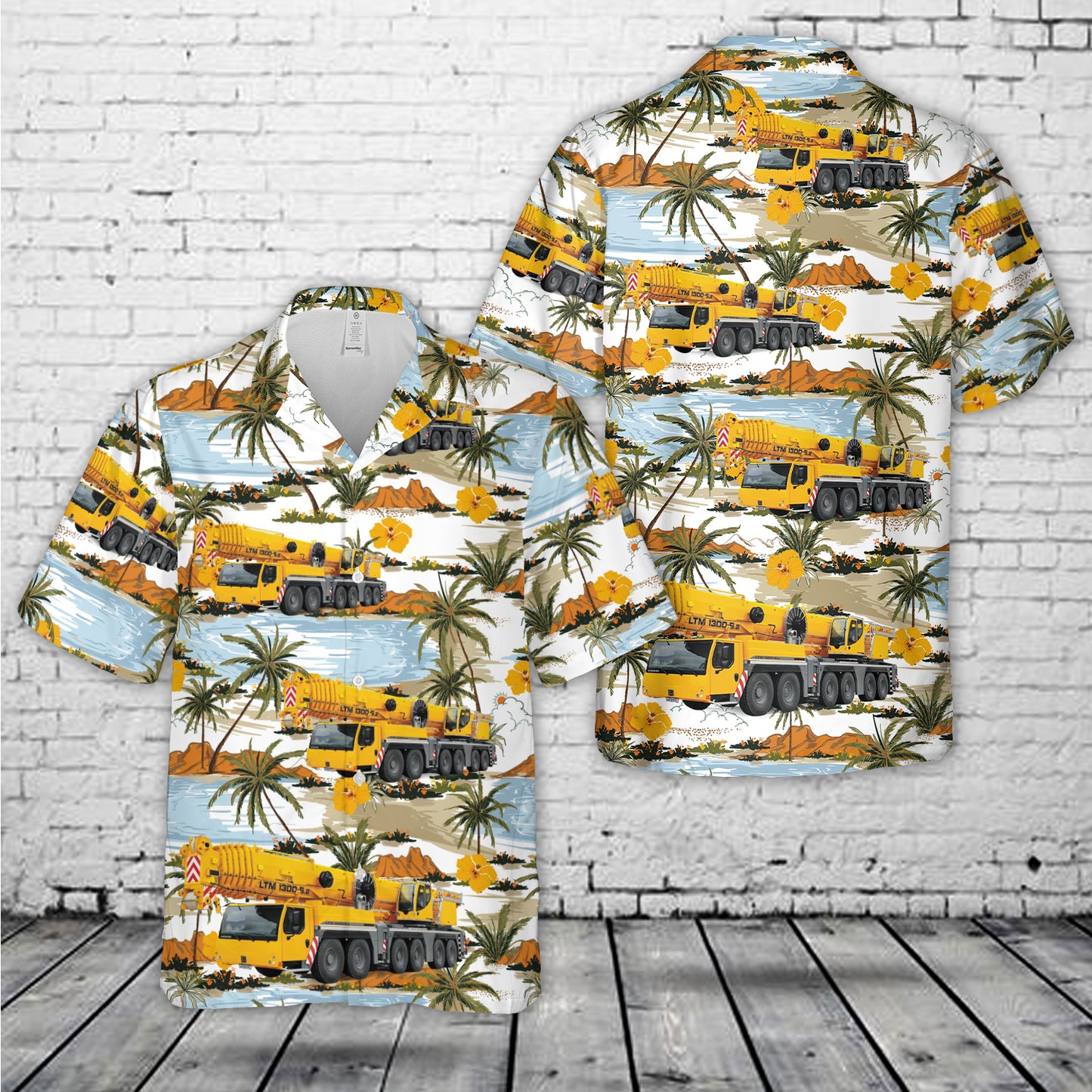 Liebherr Telescopic Mobile Cranes 1300-6.2 Crane Operator Hawaiian Shirt