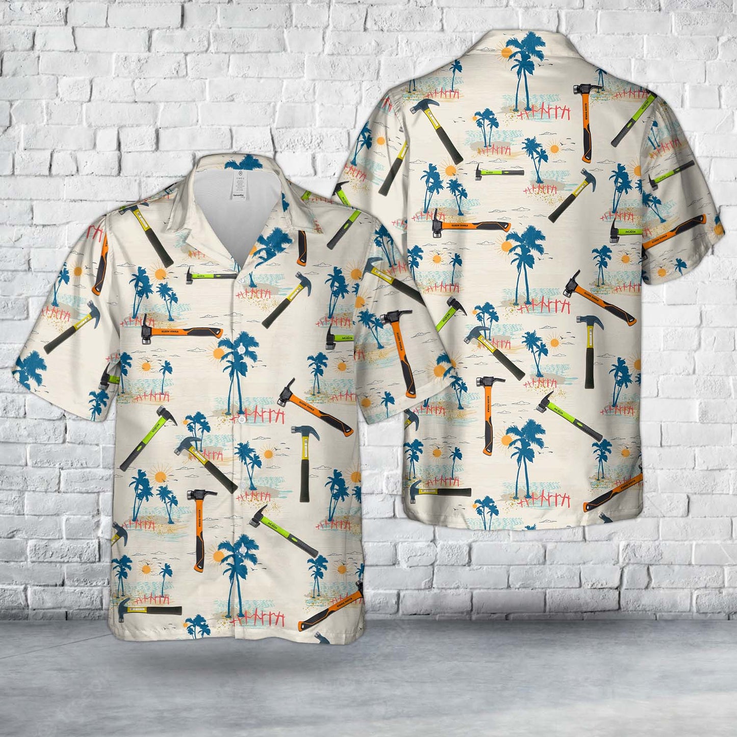 Lineman’s Claw-Milled Hammer Hawaiian Shirt