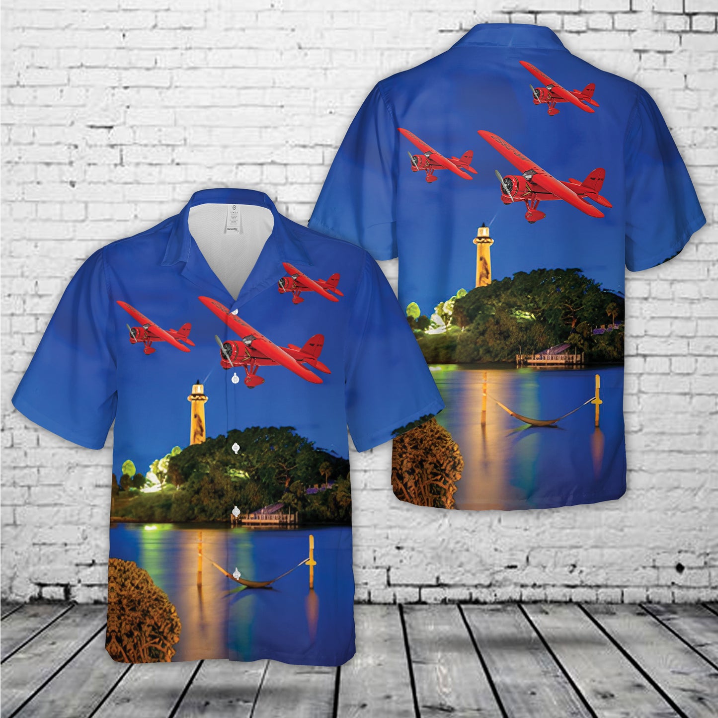 Lockheed Vega Amelia Earhart Hawaiian Shirt