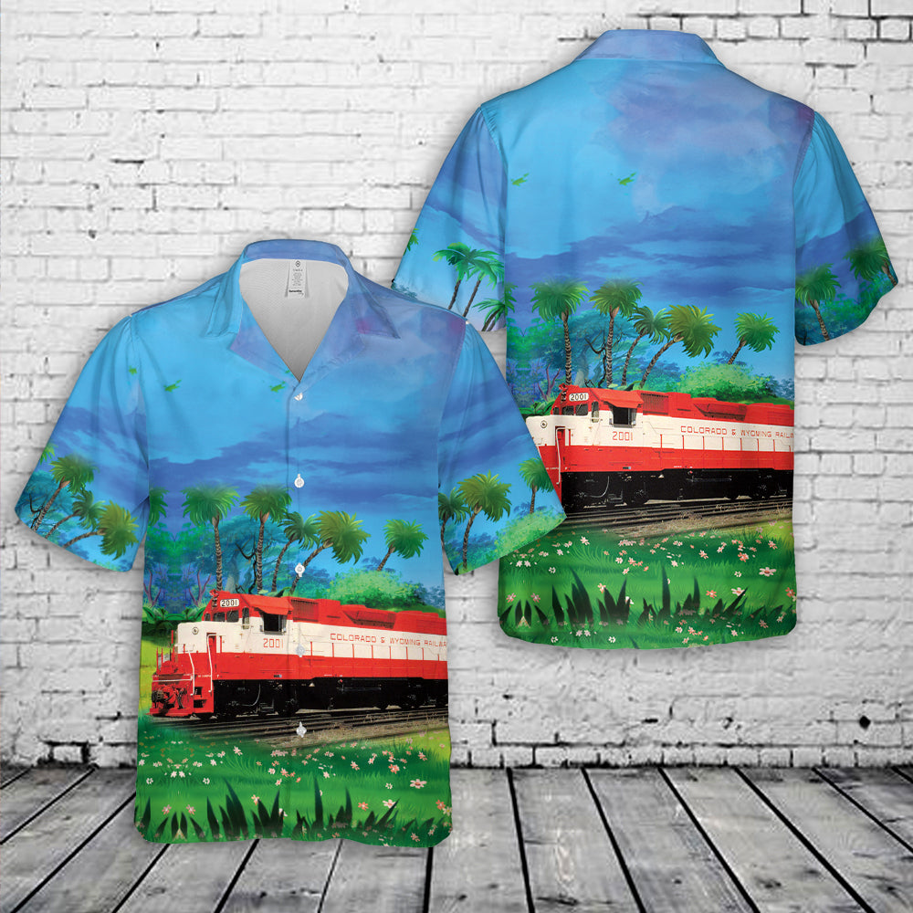 Locomotive Colorado & Wyoming Railway GP38-2 No 2001 Hawaiian Shirt