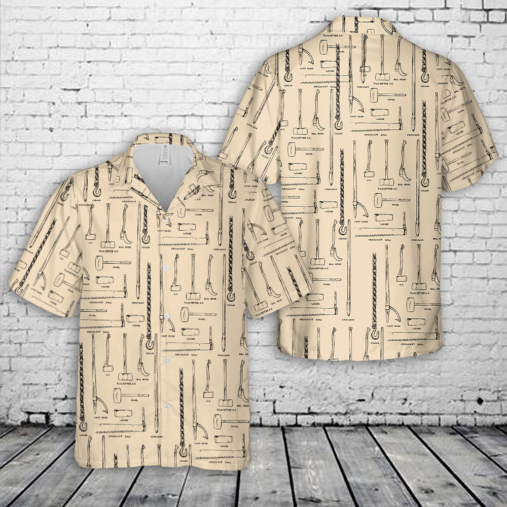 Logger Tools Hawaiian Shirt