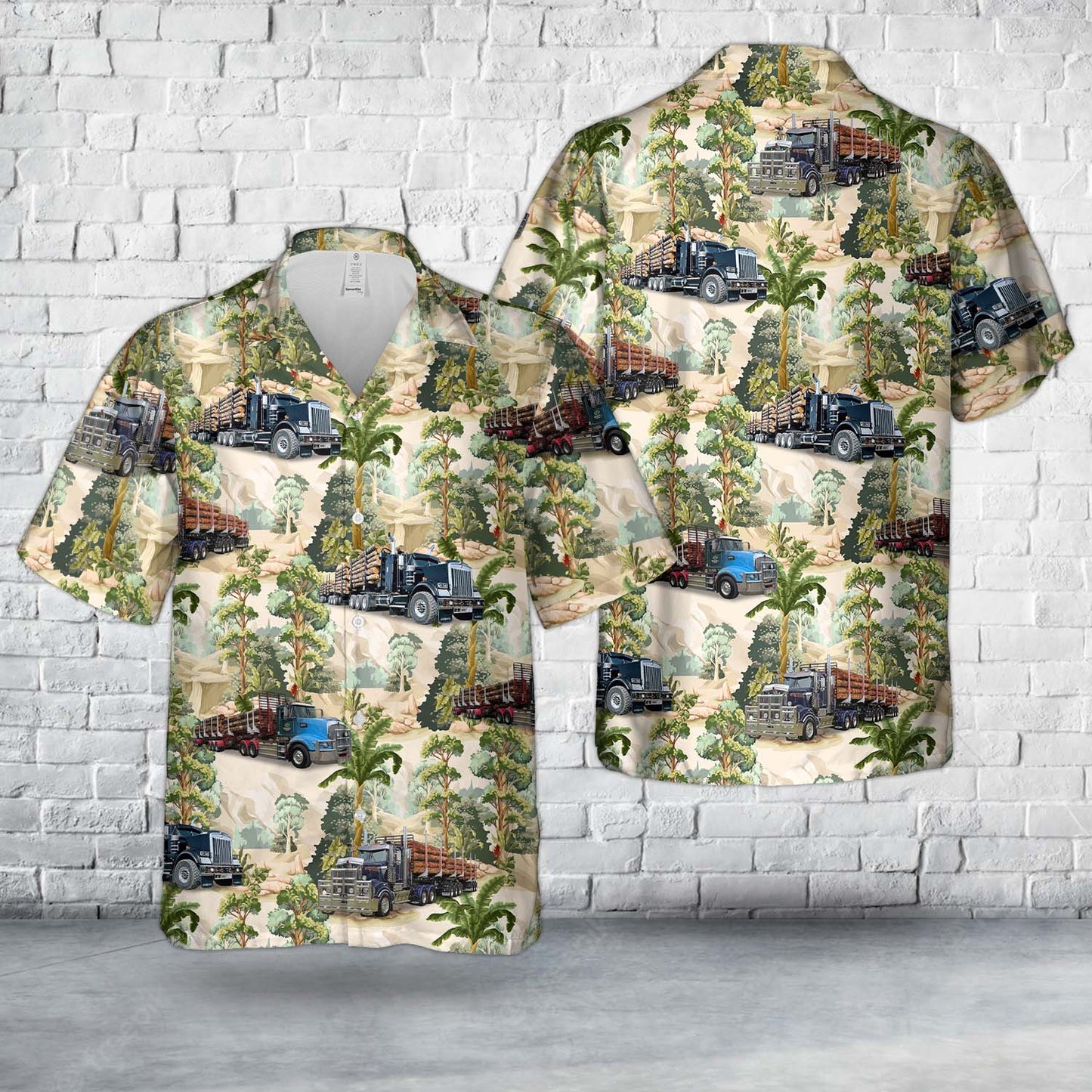 Logging Truck Hawaiian Shirt