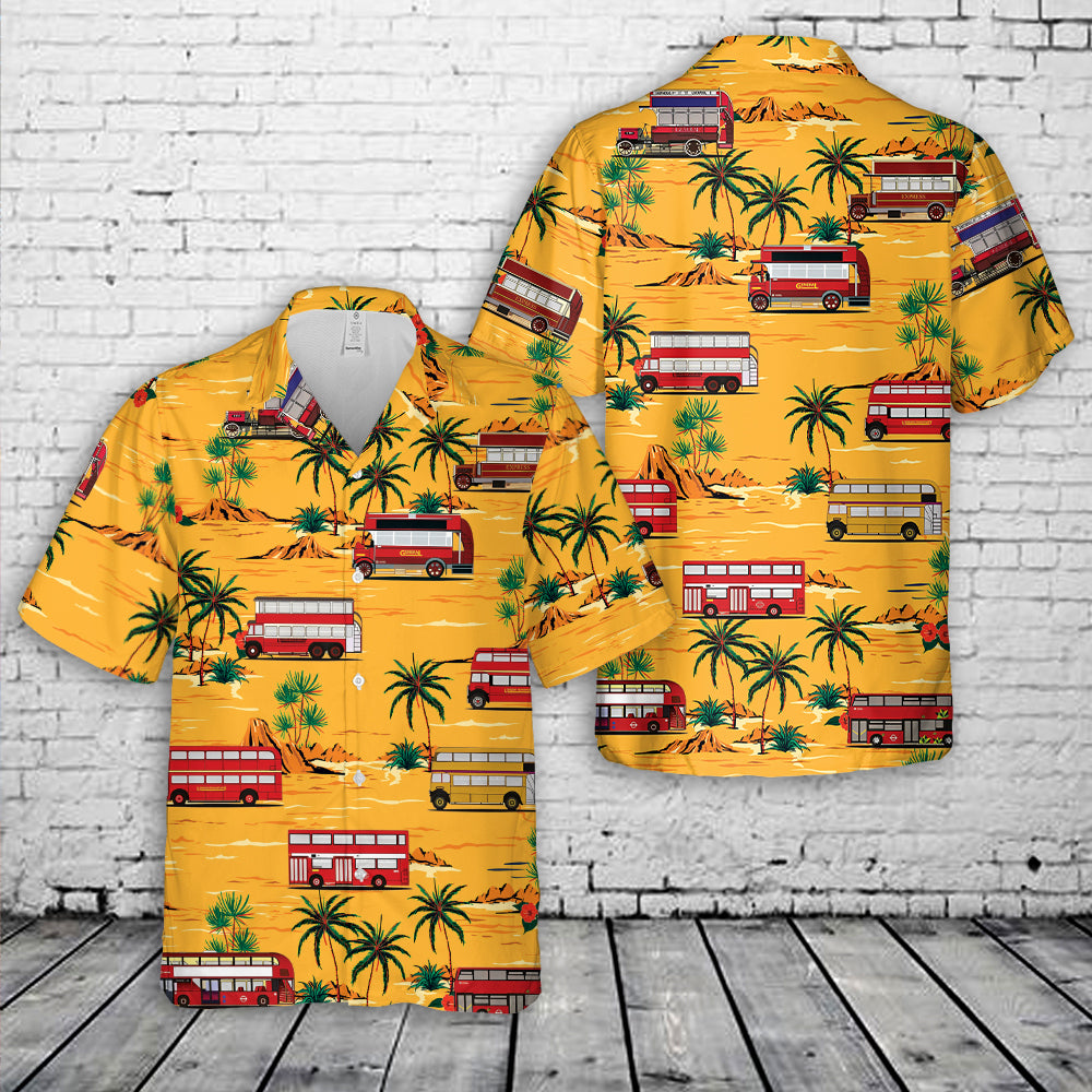 London Buses Hawaiian Shirt