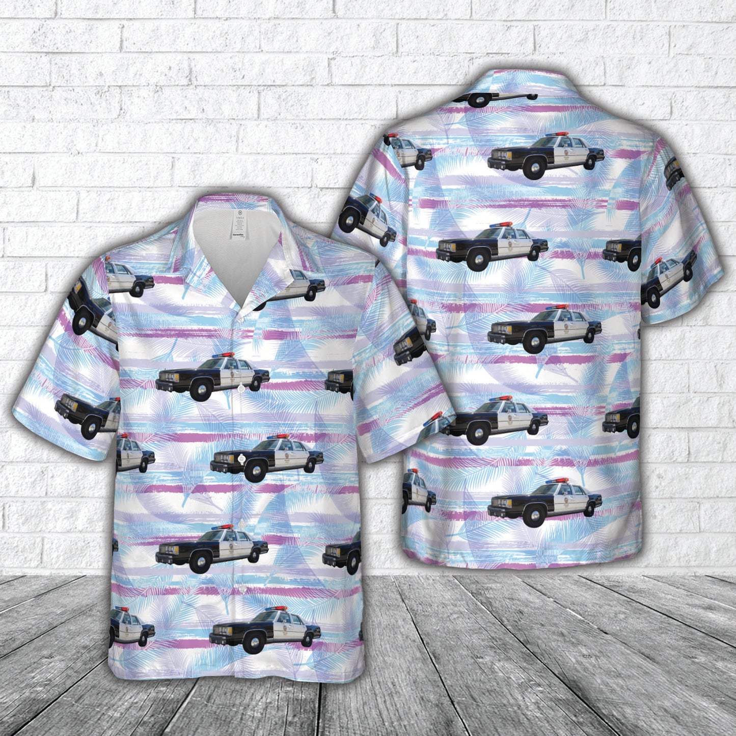 Los Angeles Police Department 1990 Ford LTD Crown Victoria Hawaiian Shirt