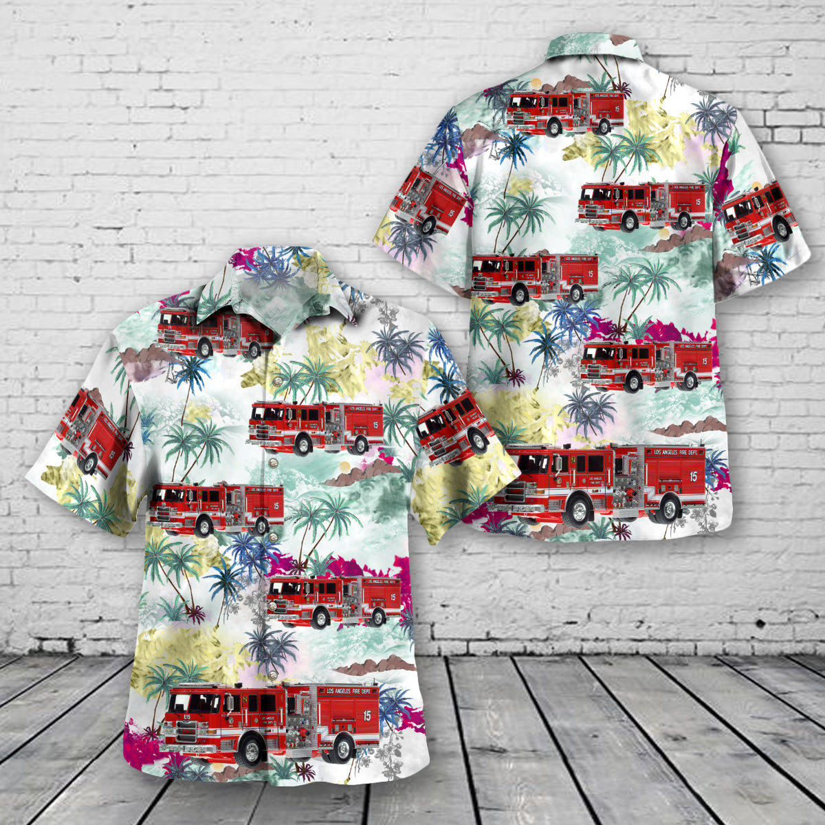 Los Angeles, California, LOS ANGELES FIRE DEPARTMENT - STATION 15 - UNIVERSITY VILLAGE USC Hawaiian Shirt