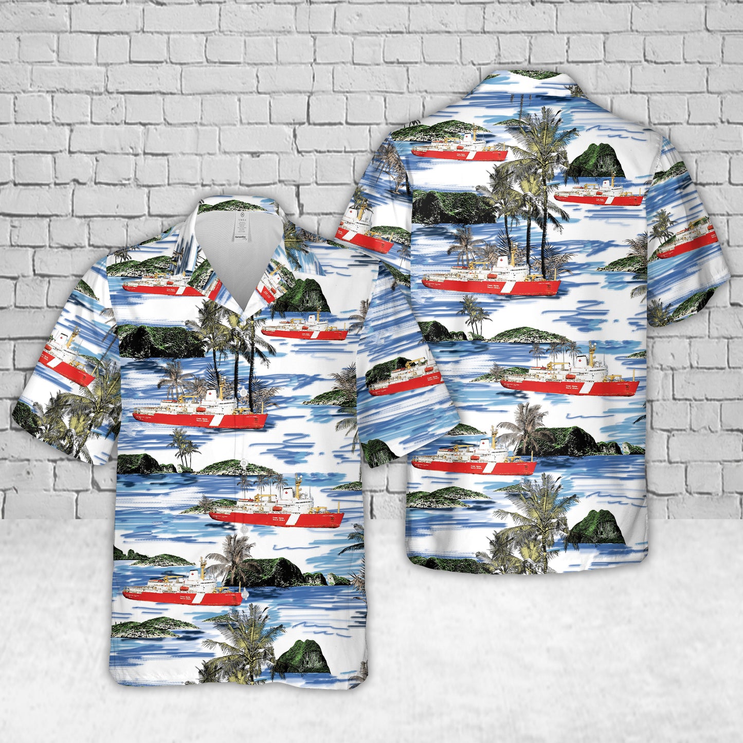 Louis S. St-Laurent class Canadian Coast Guard Hawaiian Shirt