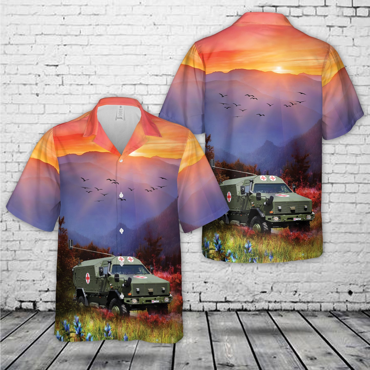Luxembourg Army Ambulance Dingo 2 Hawaiian Shirt