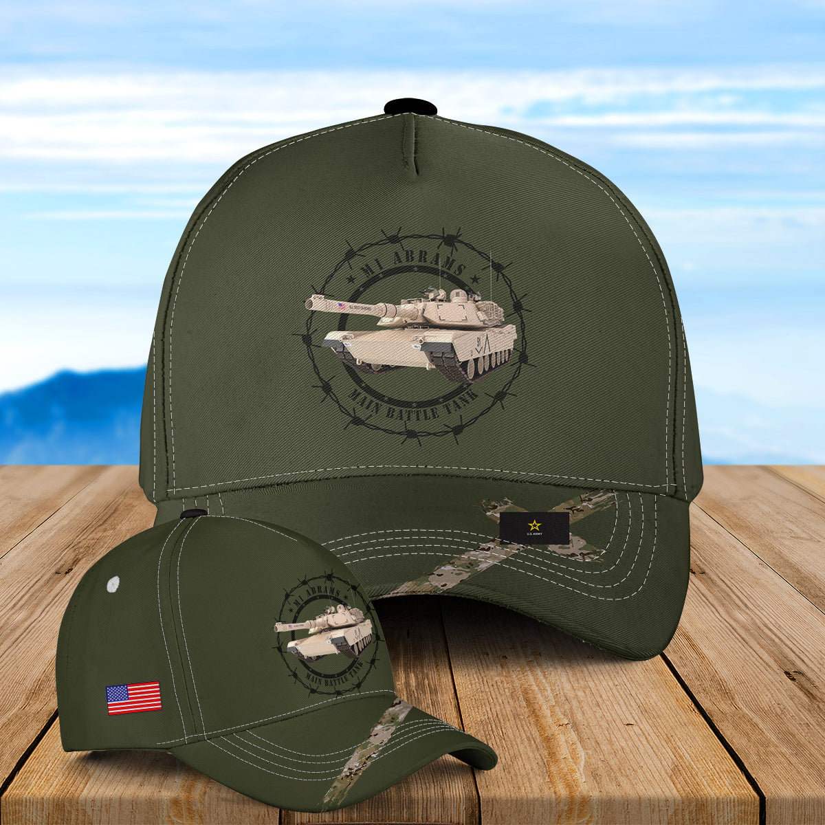 M1 Abrams Main Battle Tank Baseball Cap