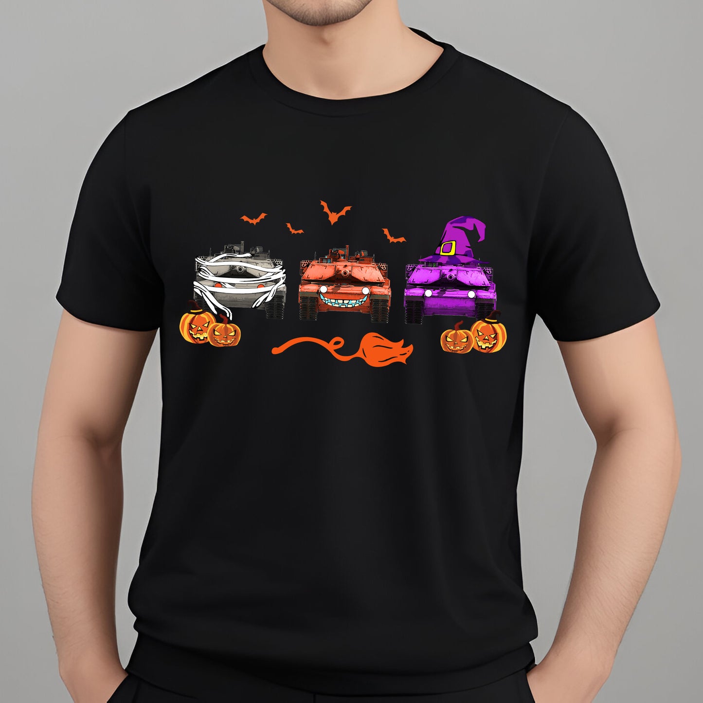 M1 Abrams Tank Halloween Classic Unisex T-Shirt Gildan 5000 (Made In US)