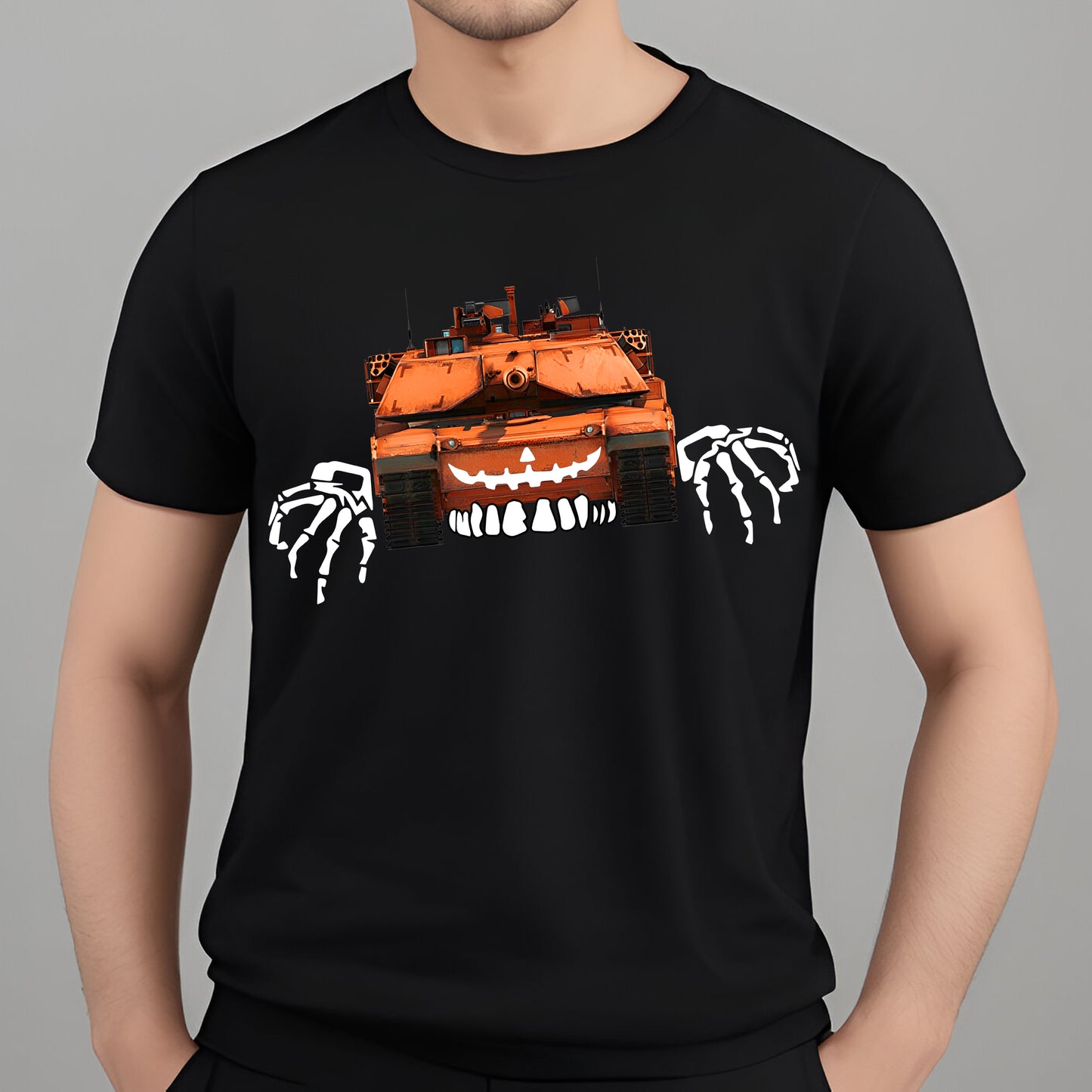 M1 Abrams Tank Halloween Classic Unisex T-Shirt Gildan 5000 (Made In US)