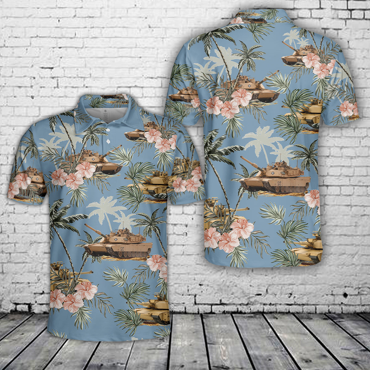 M1 Abrams Tank Polo Shirt