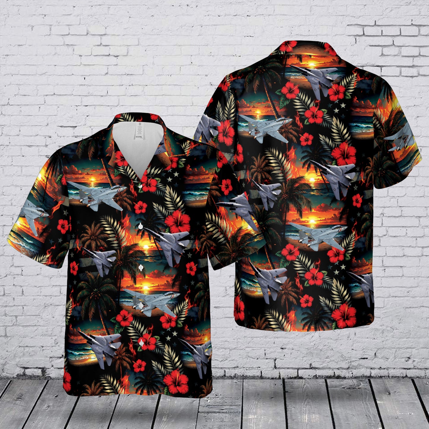 U.S Navy Grumman F-14 Tomcat Hawaiian Shirt