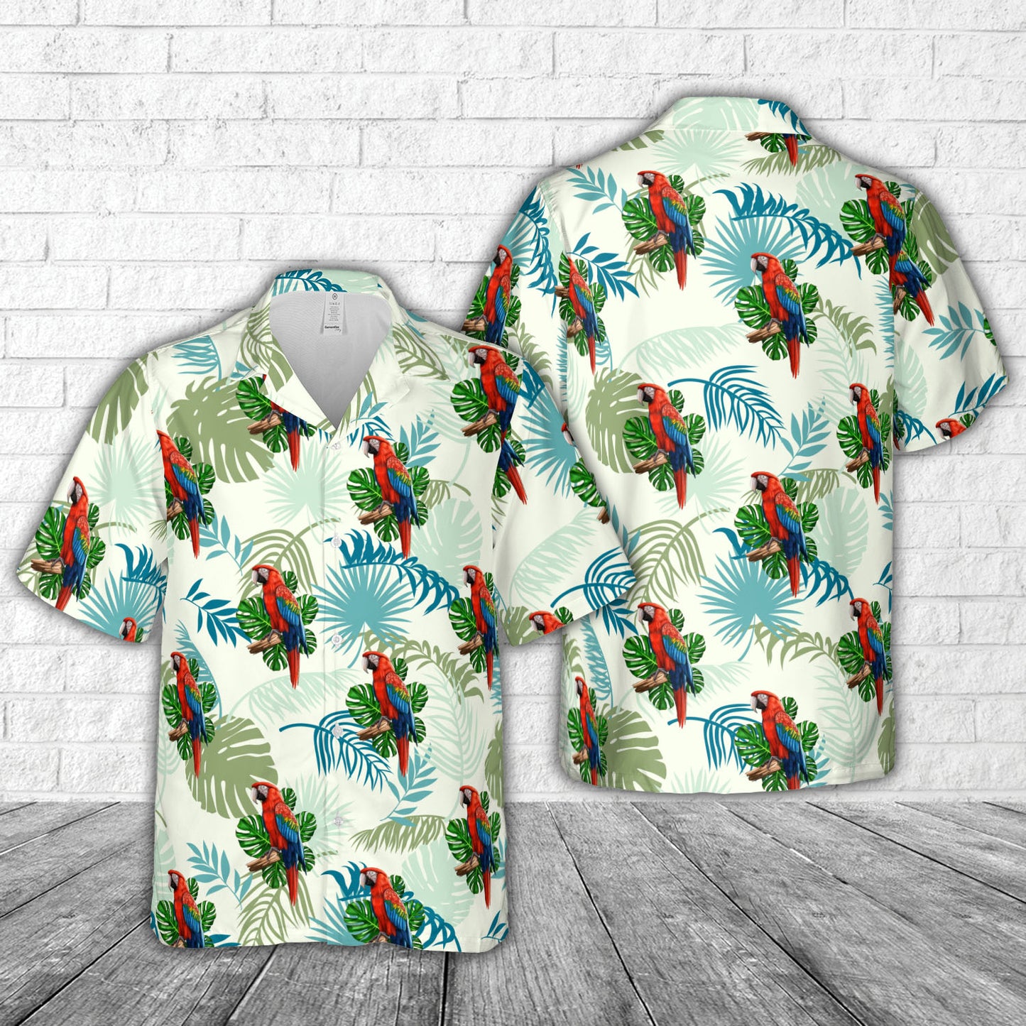 Macaw Parrot Hawaiian Shirt