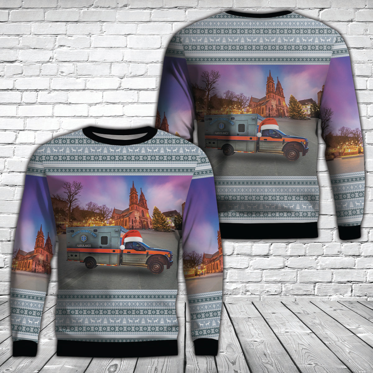 Macon County, North Carolina, Macon County EMS Christmas AOP Sweater