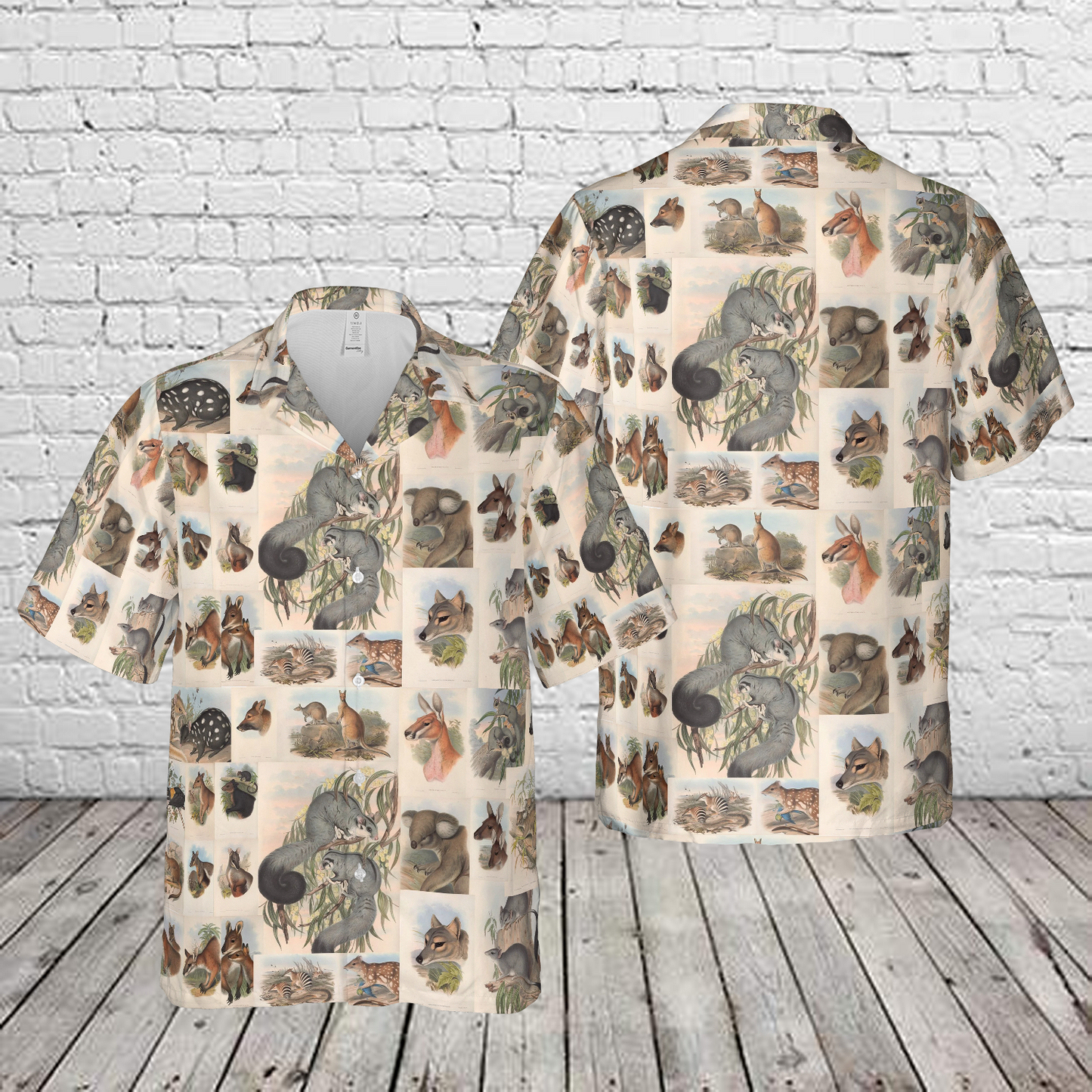 Mammals of Australian Animal Wildlife Hawaiian Shirt