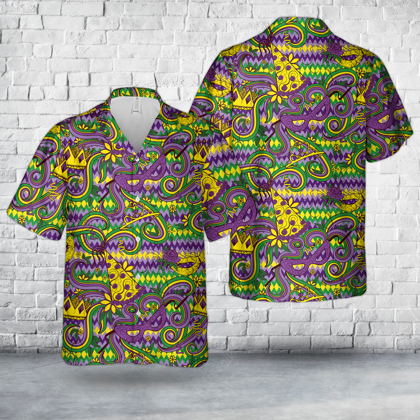 Mardi Gras Hawaiian Shirt