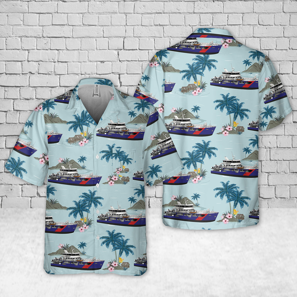 Marine Unit (Australian Border Force) ABFC Thaiyak Pocket Hawaiian Shirt
