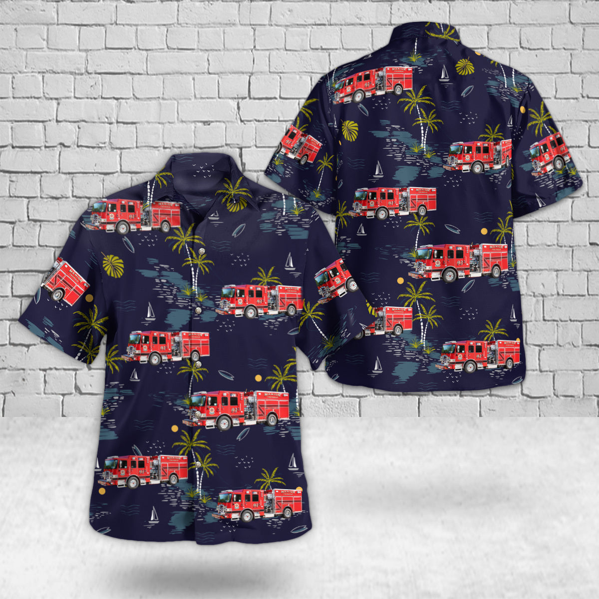 Marion, Iowa, Marion Fire Department Hawaiian Shirt