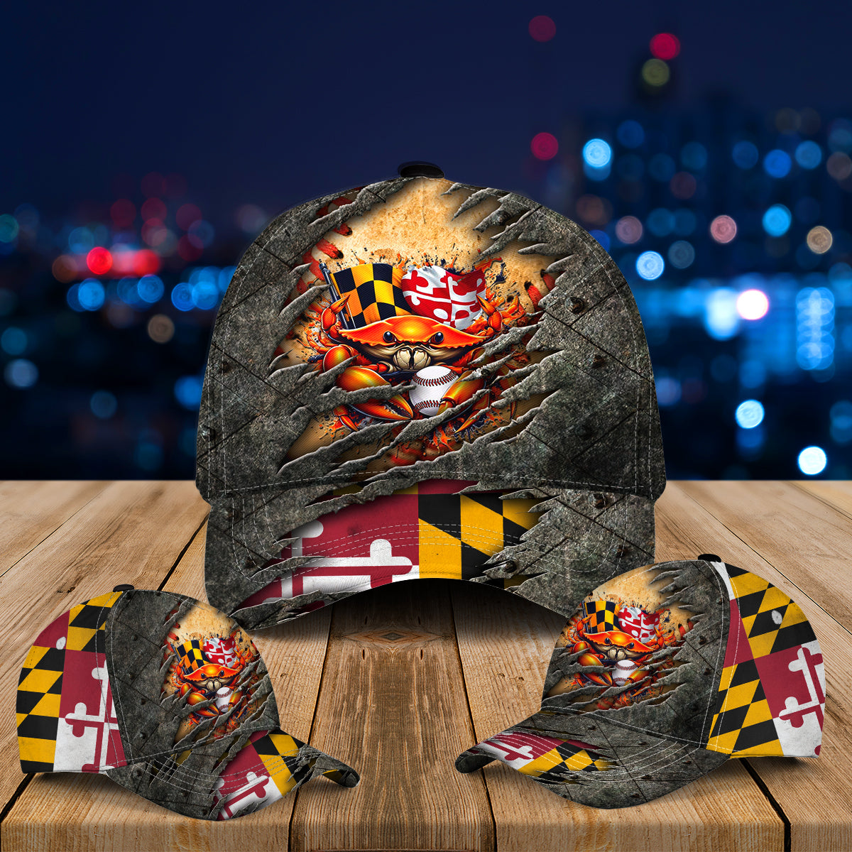 Maryland Flag Baseball Maryland Crab Baseball Cap