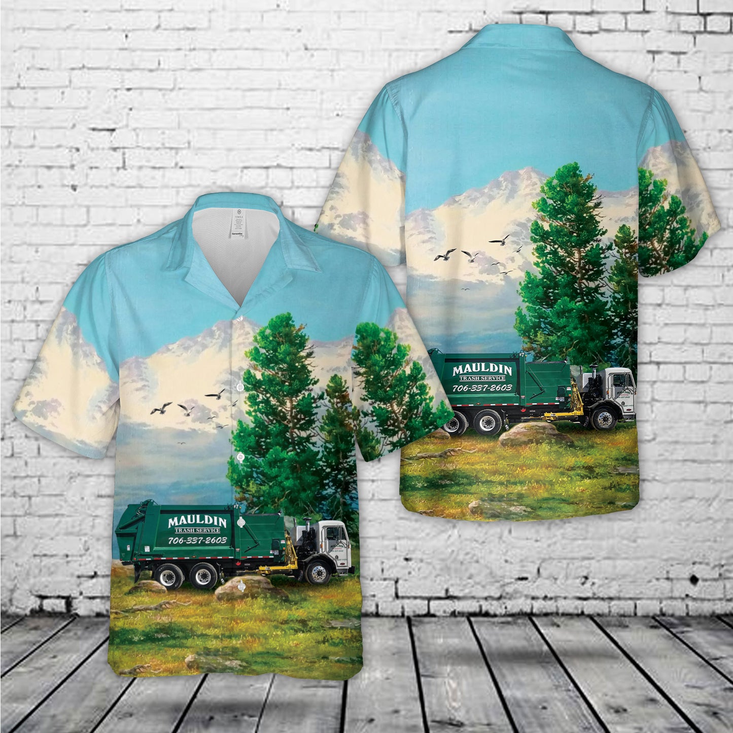 Mauldin Trash Service Hawaiian Shirt