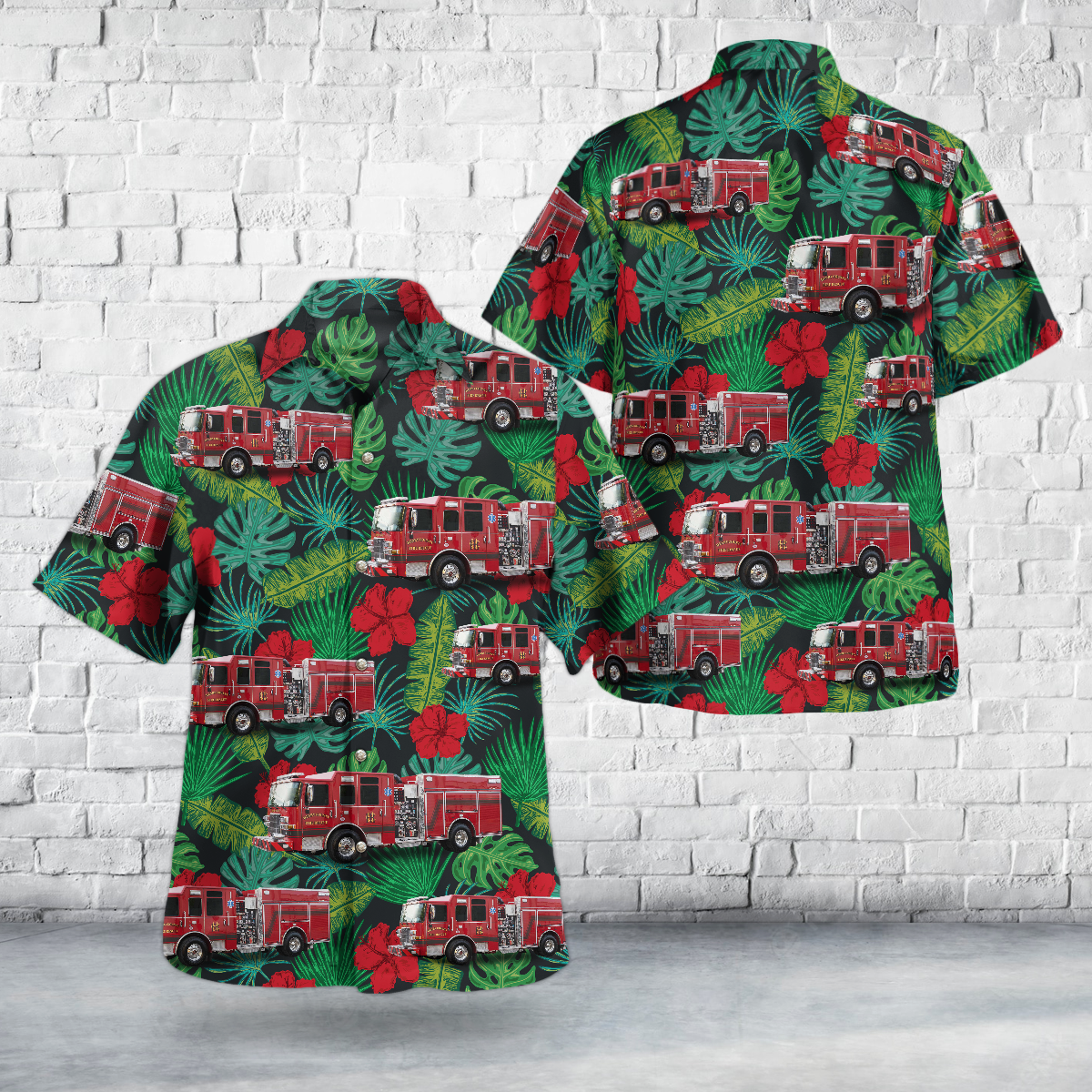 Mcdonough, Georgia, Henry County Fire Department Hawaiian Shirt
