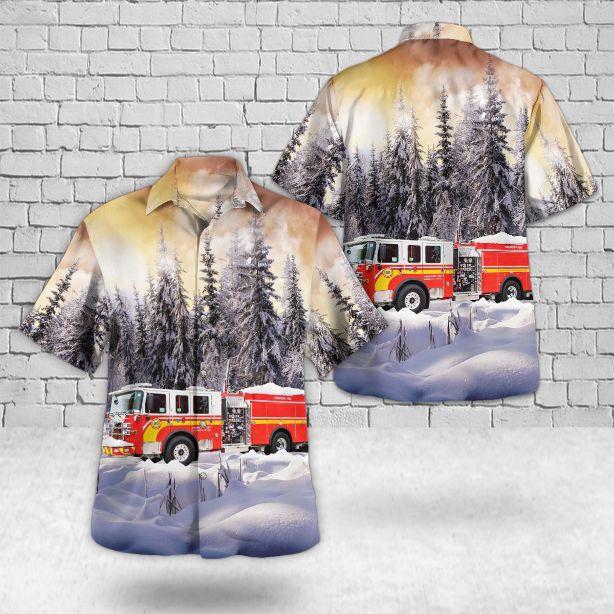 Mechanicsburg, Pennsylvania, Hampden Township Volunteer Fire Company Christmas Hawaiian Shirt